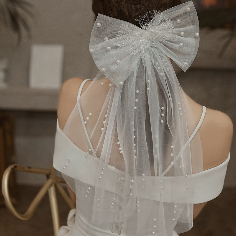 Japanese And Korean Sweet Bow Party Wedding Accessories Veil