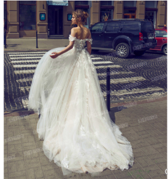 Angel Wedding Dress Sen-Line Super Fairy One-Shoulder Bridal Travel