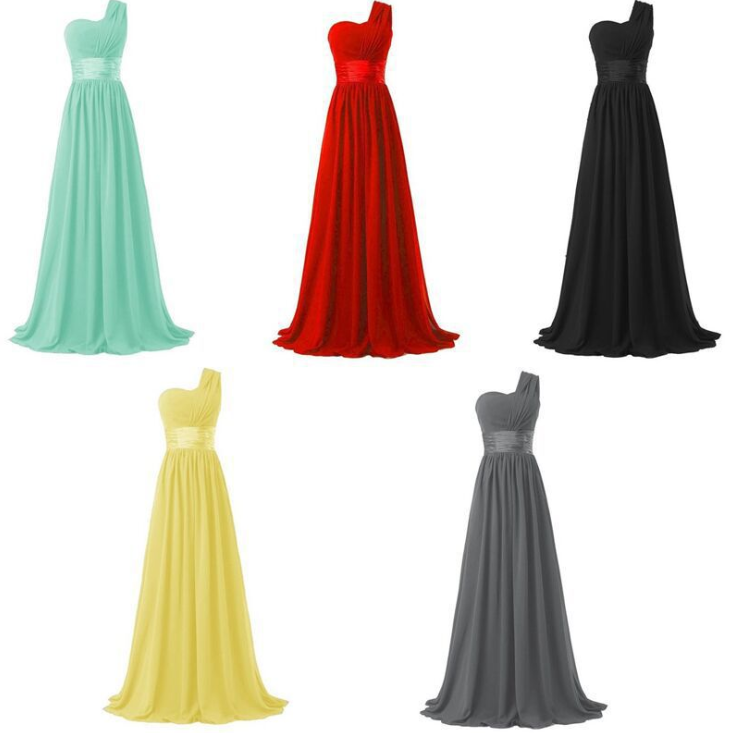 Long Multi-color Banquet Evening Dress